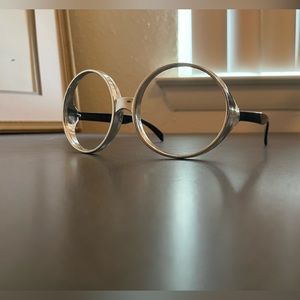 Round lensless glasses (silver)